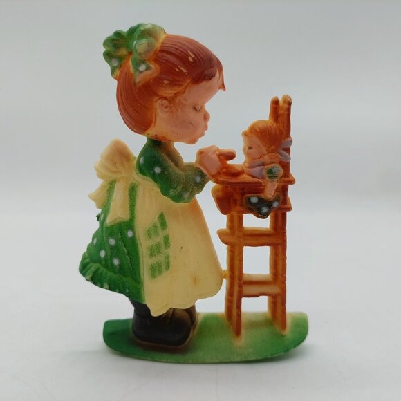 A Loving Spoonful Christmas Ornament Plastic Molded Sarah Kay Green READ - Picture 2 of 5